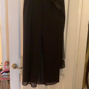 Looks like a long black skirt but it’s pants